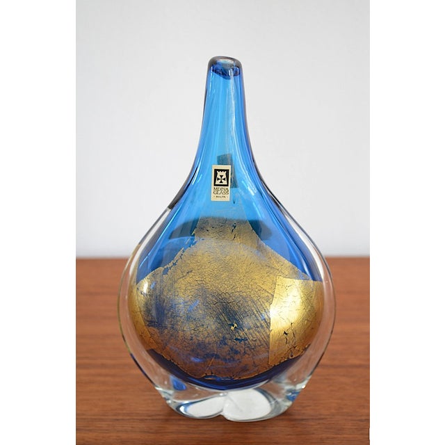 Maltese Glass Vase by Michael Harris for Mdina, 1970s For Sale - Image 6 of 6