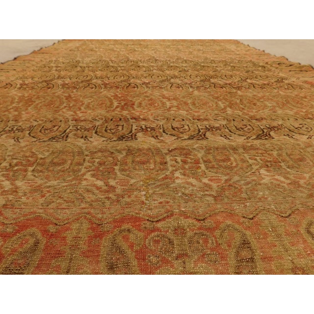Taupe Antique Persian Tan Rug For Sale - Image 8 of 13