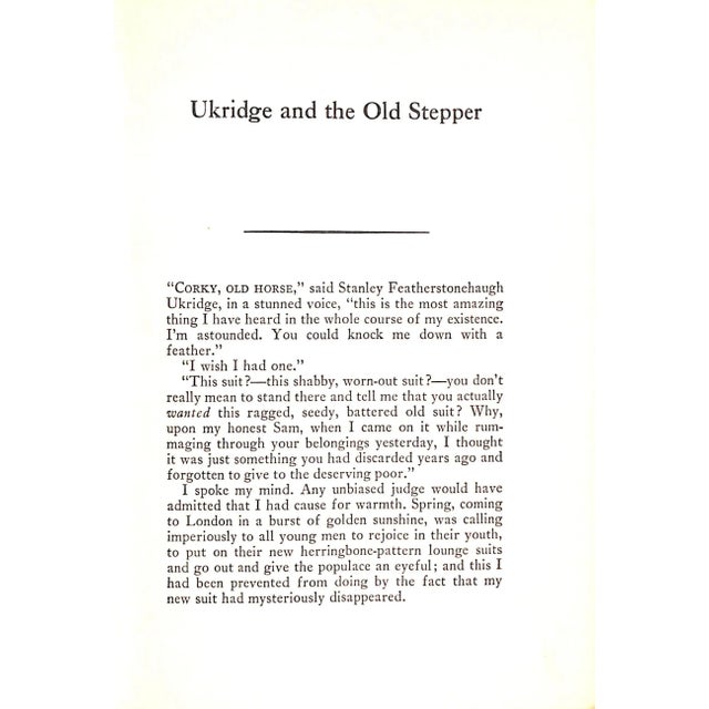 Paper "Eggs, Beans and Crumpets" 1940 Wodehouse, p.g. For Sale - Image 7 of 7