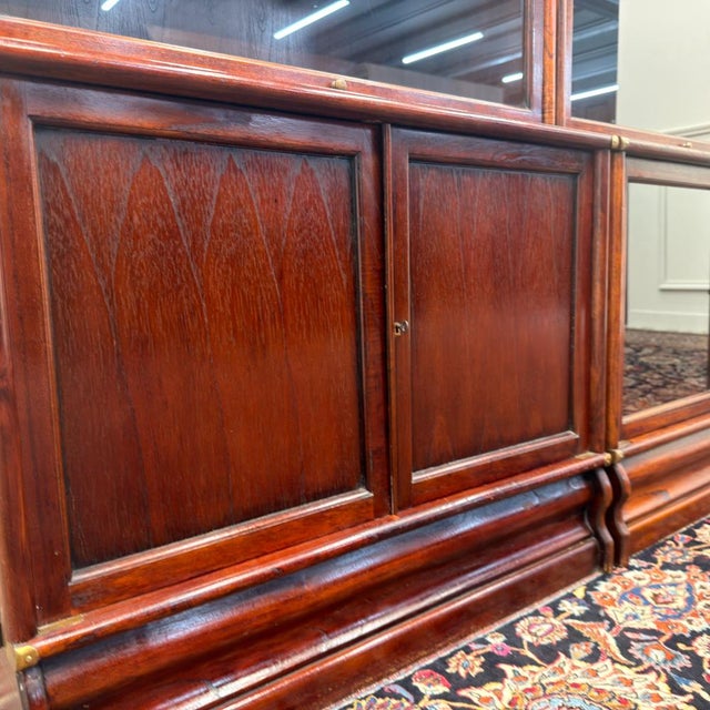 Classic English Bookcase in the style of Globe Wernicke, Set of 3 For Sale - Image 15 of 18