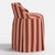 Not Yet Made - Made To Order Spritely Home Uptown Skirted Vanity Chair in Canopy Stripe Tonal Blush For Sale - Image 5 of 6
