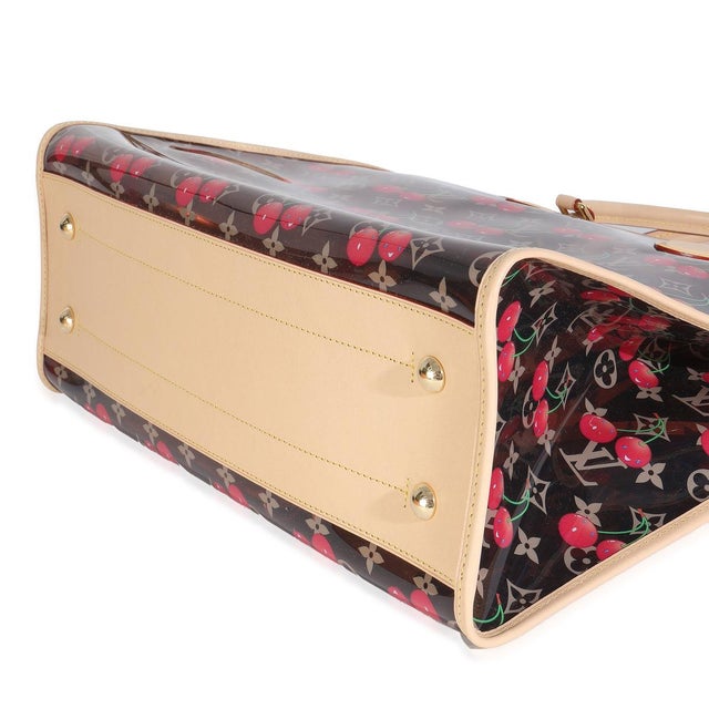 Animal Skin x TM Monogram Cherry Crystal Onthego GM For Sale - Image 7 of 9