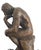 Decorative Bronze Reproduction Sculpture of The Thinker after Auguste Rodin from Hachette For Sale - Image 12 of 12