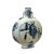 Chinese Blue White Porcelain Oval Flat Body People Theme Vase For Sale - Image 4 of 6
