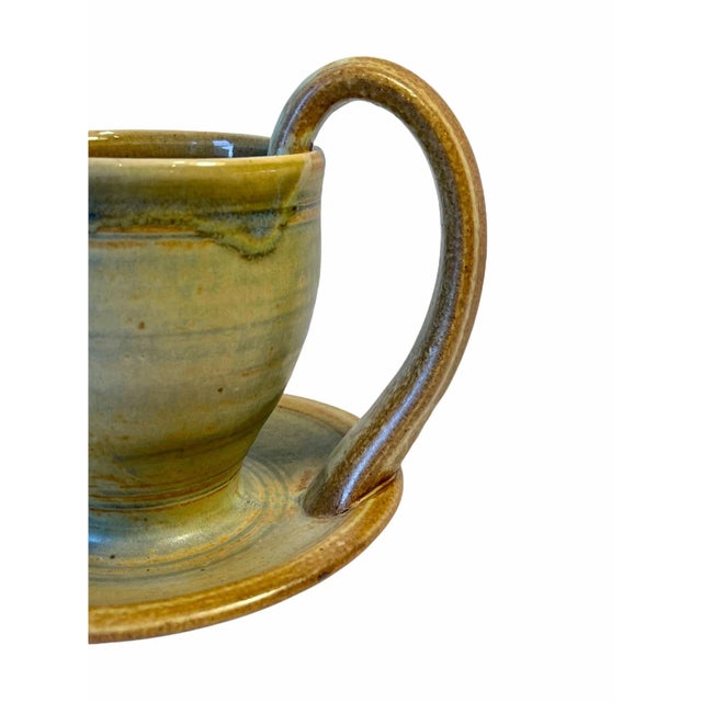 Ceramic Vintage Mid-Century Ceramic Creamer Pottery Pitcher Signed For Sale - Image 7 of 13