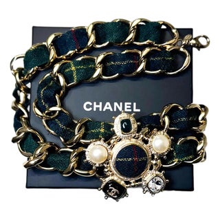 Chanel Tartan Double Strand Choker | 2013 Fall Runway For Sale