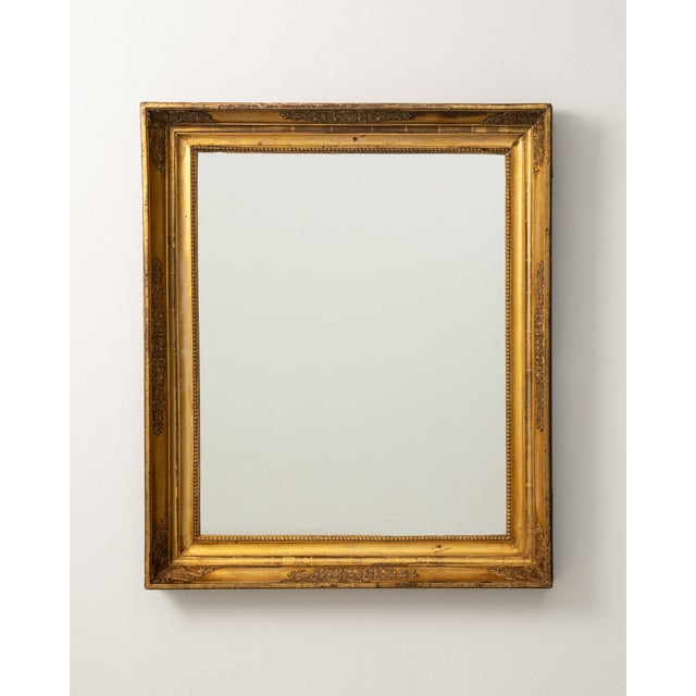19th Century France Gold Wood Mirror For Sale - Image 4 of 9