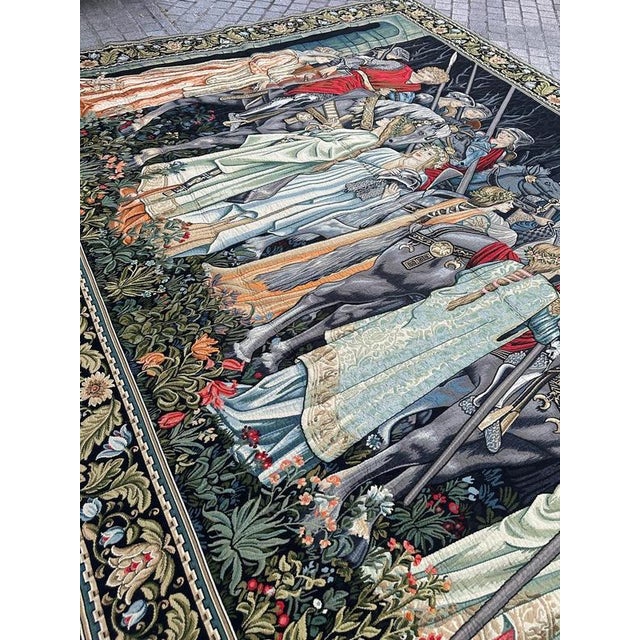 Aubusson Style Jacquard Tapestry, 1980s For Sale - Image 12 of 18