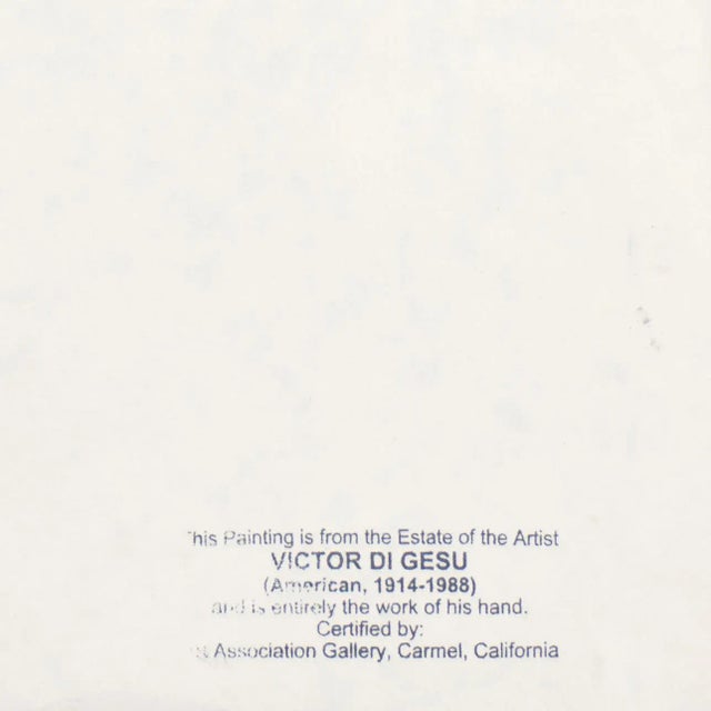 Paper 'Reclining Nude' by Victor Di Gesu, Paris, Louvre, Academie Chaumiere, California, San Francisco Art Association, Los Angeles County Museum of Art For Sale - Image 7 of 8