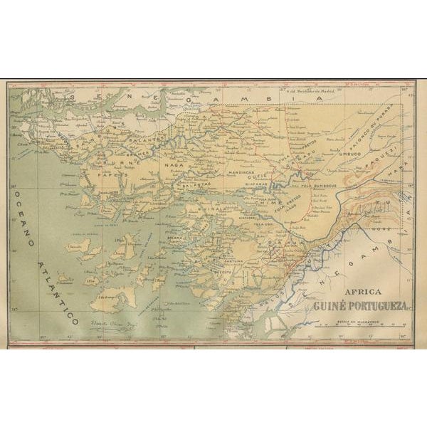 Map of Portugals Global Legacy in 1903 For Sale - Image 9 of 10