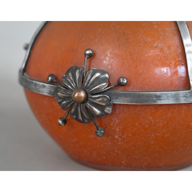 French Art Deco Night Lamp by E. Val Et Cie. - 1920s France For Sale - Image 11 of 13