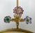 Edward F. Caldwell & Co. Louis XVI Style Ormolu Bouillotte Lamp with Porcelain Flowers by E. F. Caldwell For Sale - Image 4 of 10