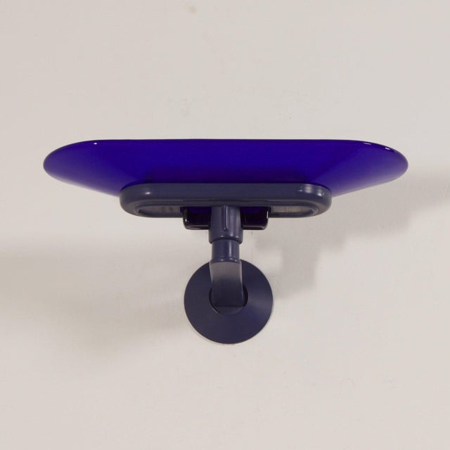 Jill Wall Lights in Blue by Perry King and S. Miranda & G. Arnaldi for Arteluce, 1970s, Set of 2 For Sale - Image 11 of 18