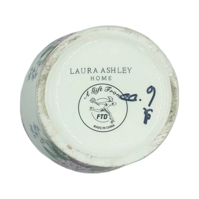 Vintage 1980s Laura Ashley Home Floral Flower Vase Shabby Chic Style For Sale In Washington DC - Image 6 of 12