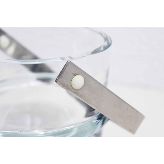 Metal Glass and Metal Ice Bucket attributed to Sidse Werner for Holmegaard, 1970s, Set of 2 For Sale - Image 7 of 12