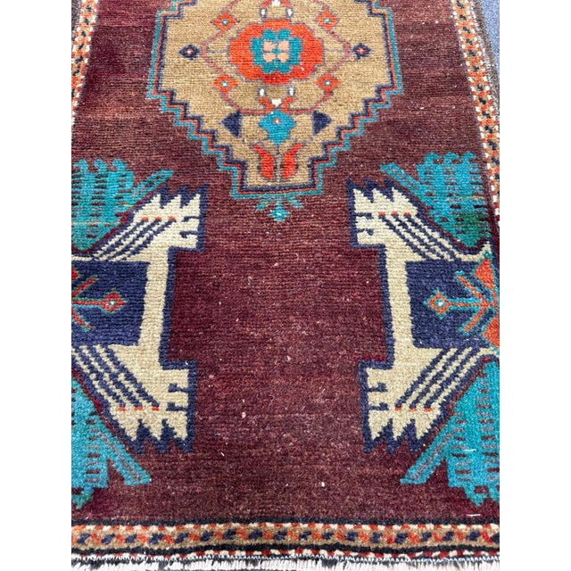 Contemporary Turkish Yastik Rug 1'8" x 3'4" For Sale - Image 3 of 5