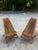 Collection of Vintage Wooden Foldable Low Chairs For Sale - Image 11 of 11
