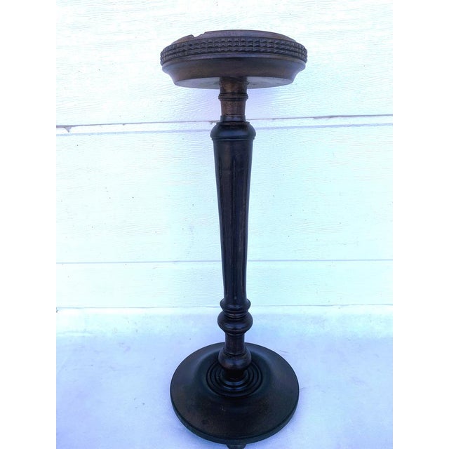 Antique Freestanding Wooden Ashtray in Oak and Mahogany, 1900s For Sale - Image 17 of 18
