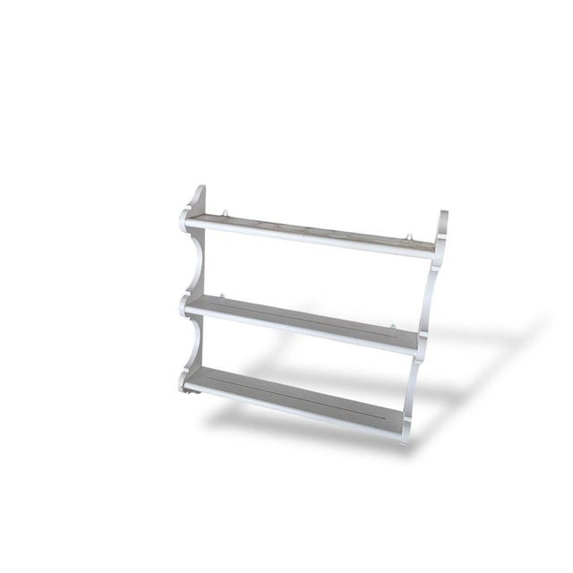 Vintage Oak Wall Display Rack For Sale - Image 5 of 8