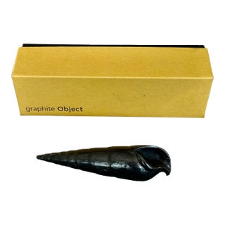 Graphite Shell Sculpture by Agelio Batle For Sale