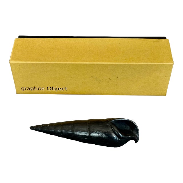 Graphite Shell Sculpture by Agelio Batle For Sale