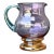 Vintage Boho Iridescent Glass Pitcher For Sale