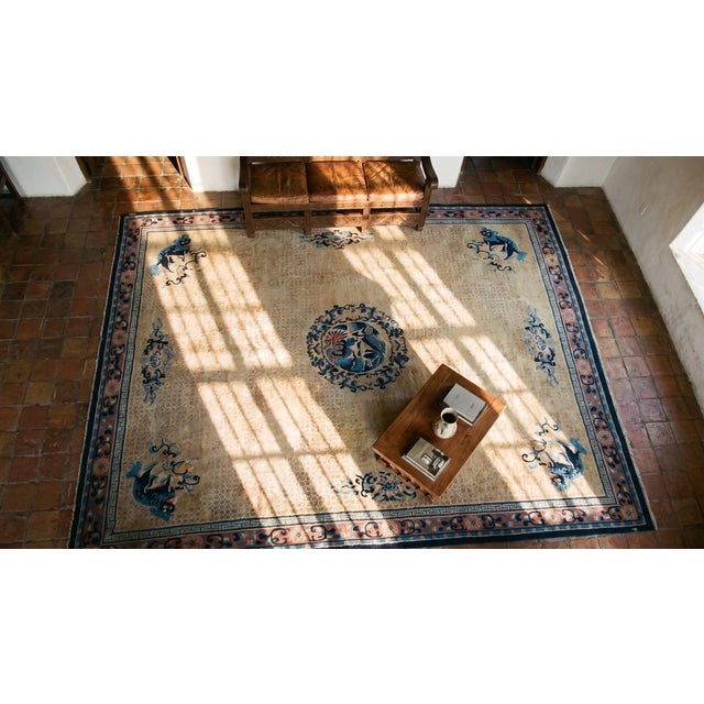 Textile Antique Chinese Rug For Sale - Image 7 of 9