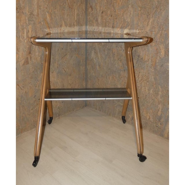 Officina di Ricerca signs the restoration of a classic Scandinavian style trolley from the 60s. The beech structure has...