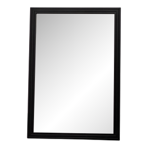 Stanley Works Black Framed Beveled Wall Mirror