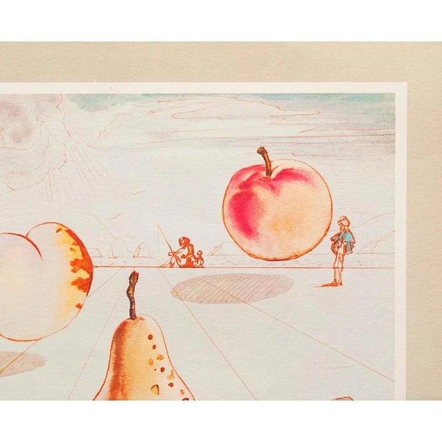 1955 After Dali "Fruits", Period Offset Lithograph From the Mrs. Albert D. Lasker Collection For Sale - Image 9 of 13