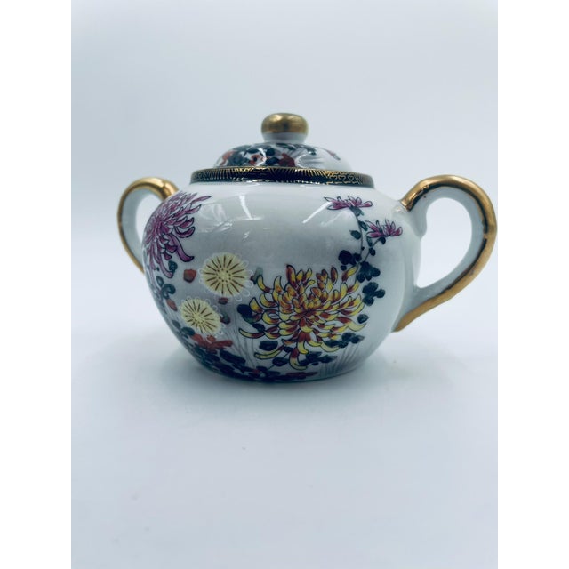 Porcelain Sugar Bowl Japan Kutania, 1975 For Sale - Image 8 of 12