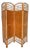 Four-Panel Bamboo Wicker Rattan Folding Screen Room Divider, France 1960s For Sale