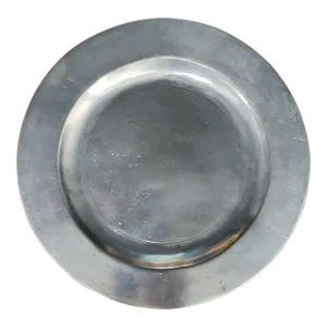 Antique Late 18th Century Fine English Polished Pewter Plate