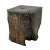 Solid teak root side table with striking blackened burnt finish with natural tones showing through. Beautiful organic...
