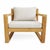 2020s Outdoor Modern Teak Club Chair For Sale - Image 5 of 9