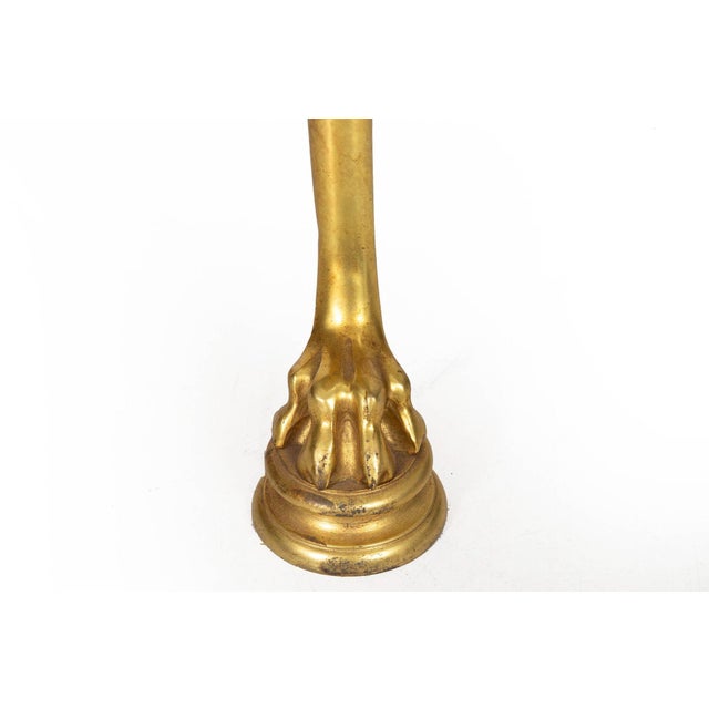 Pair of Neo-Pompeian Brass and Green Marble Gueridon Side Tables For Sale - Image 15 of 18