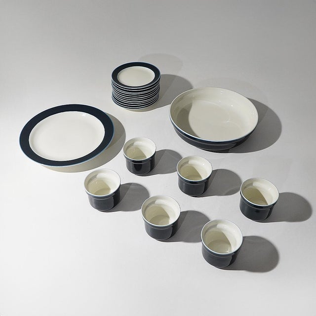 Eco Service Set by Giovanni Garibaldi for Ginori, 1970s, Set of 20 For Sale - Image 13 of 13