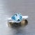 Metal Natural Aquamarine Ring 6.5 14k W Gold 1.37 TCW Certified For Sale - Image 7 of 12