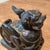 Black Early 20th Century Chinese Black Stone Foo Dog Phoenix Sculpture For Sale - Image 8 of 12