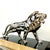 French Art Deco Mantel Clock with Chrome-Plated Bronze Lion, 1930s For Sale - Image 3 of 18