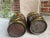 Pair Set Antique English Oak Barrel Jardinière Planter Rosemaling Hand Painted For Sale - Image 12 of 18