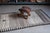 Tribal 1940s Antique Tribal Geometric Brown Cream With Abrash Rug Runner - 3’4” X 6’8” For Sale - Image 3 of 10