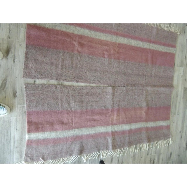 2010s Large Argentinean Taupe Heavy Wool Throw For Sale - Image 5 of 8