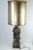 * Height: 40 in * Width (Shade): 16 in * Base Width: 7.5 in * Depth: 7.5 in An impressive vintage Hollywood Regency...
