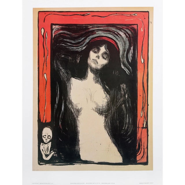 Edvard Munch, Madonna With Fetus, Poster For Sale