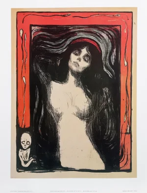 Edvard Munch, Madonna With Fetus, Poster
