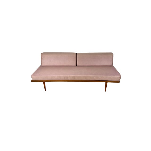Vintage Mid-Century Modern Wood Platform Sofa Daybed For Sale - Image 16 of 18