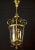 1940s Italian Art Deco Brass Lantern or Pendant, 1940s For Sale - Image 5 of 14
