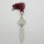 1980s Vintage Italian Silver 800 Bookmark with Red Tassel by Nicchi, Arezzo, 1980s For Sale - Image 5 of 12