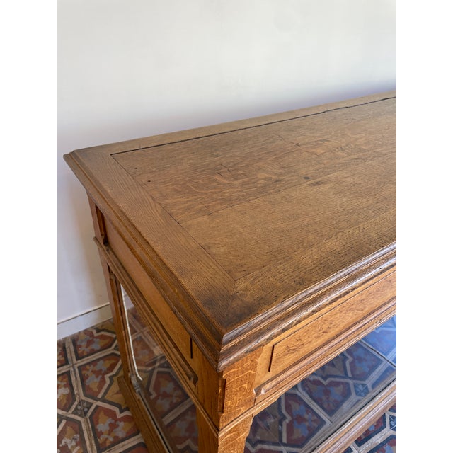 Vintage Display Cabinet in Oak, 1920s For Sale - Image 11 of 12